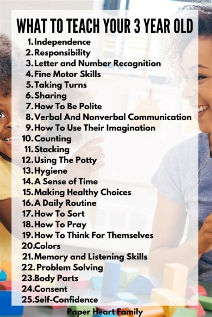 What should I teach my 2 3 year old at home?