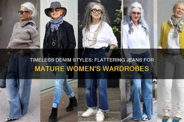 What type of jeans should an older woman wear?