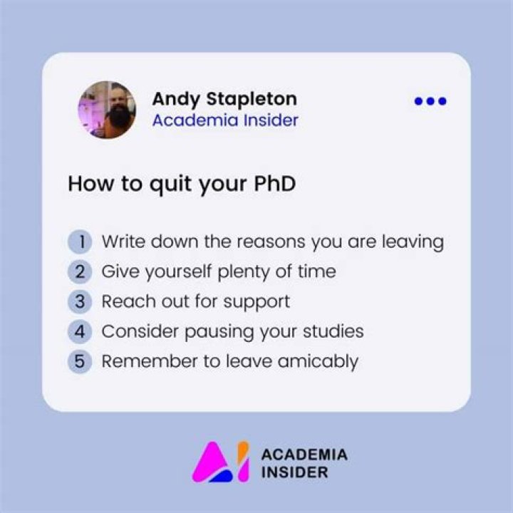 When should you quit a PhD?