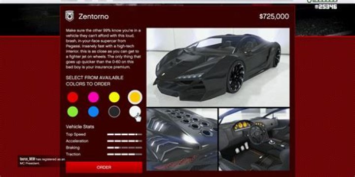 Where can I buy a Zentorno?