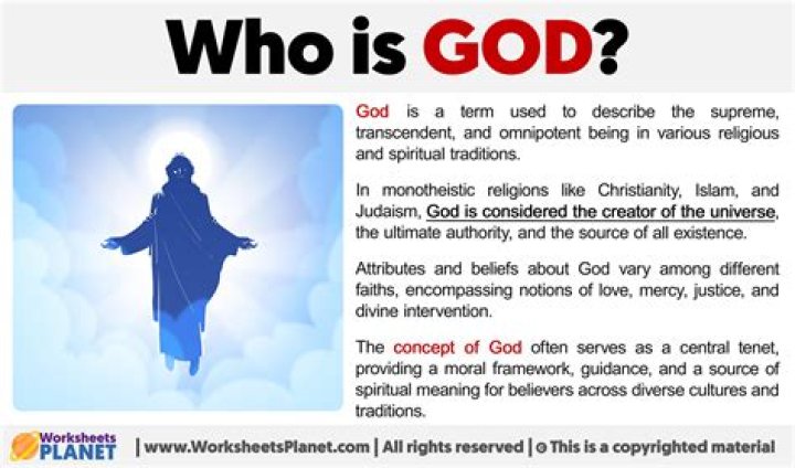 Who is God to us?