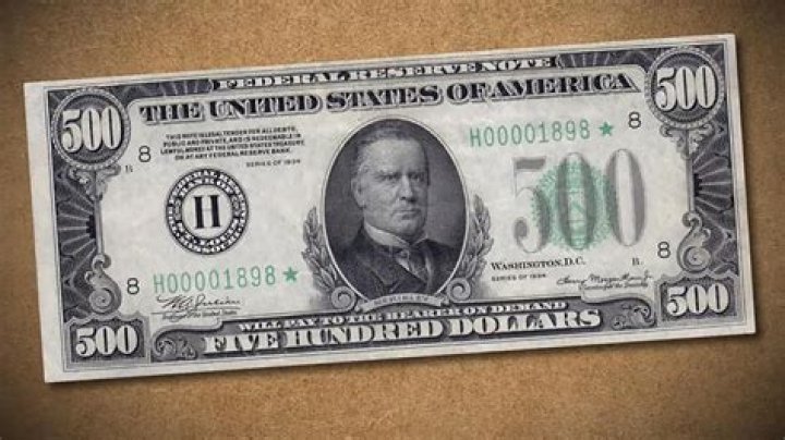 Who is on the $500 bill?