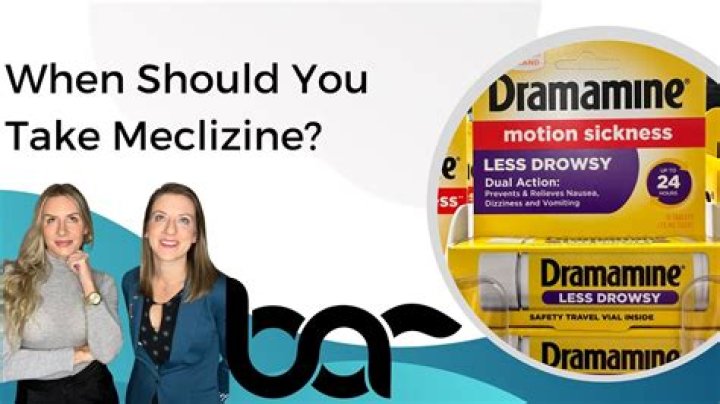 Who should not take meclizine?