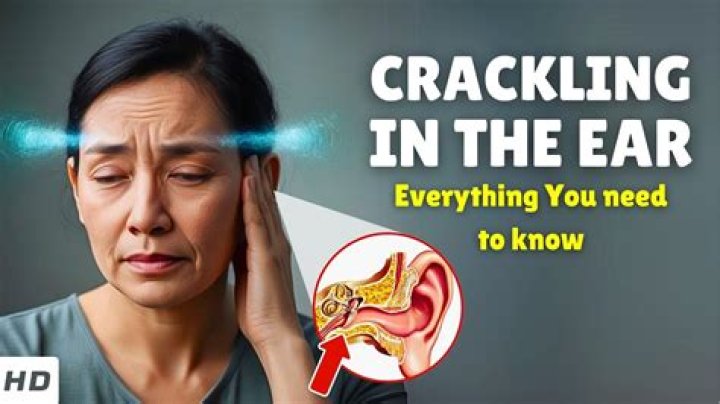 Why do I hear crackling when I exhale?