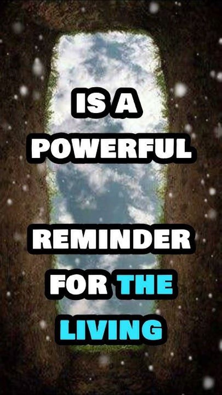 Why do we cover the dead?