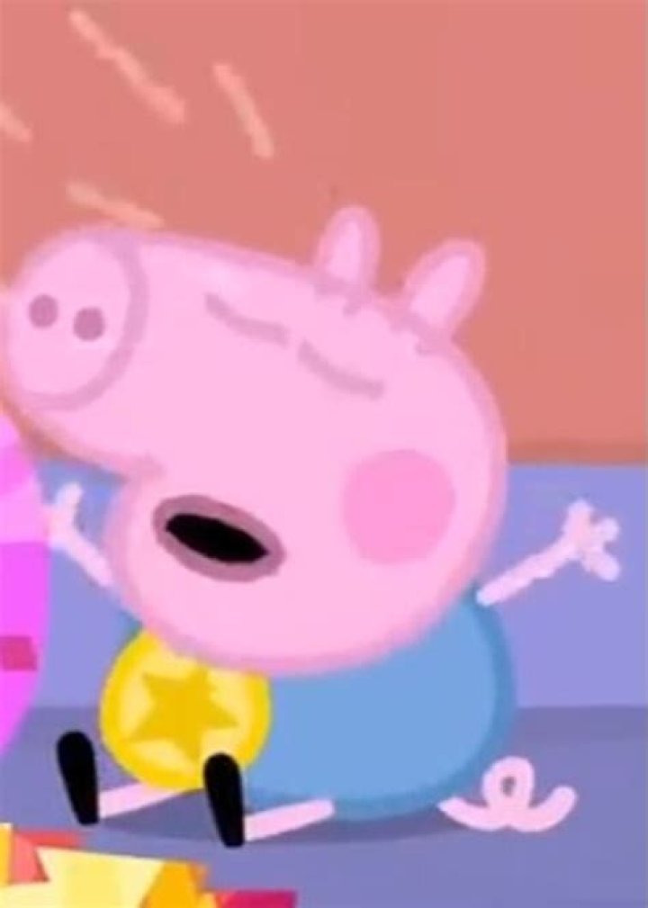 Why does George Pig cry so much?